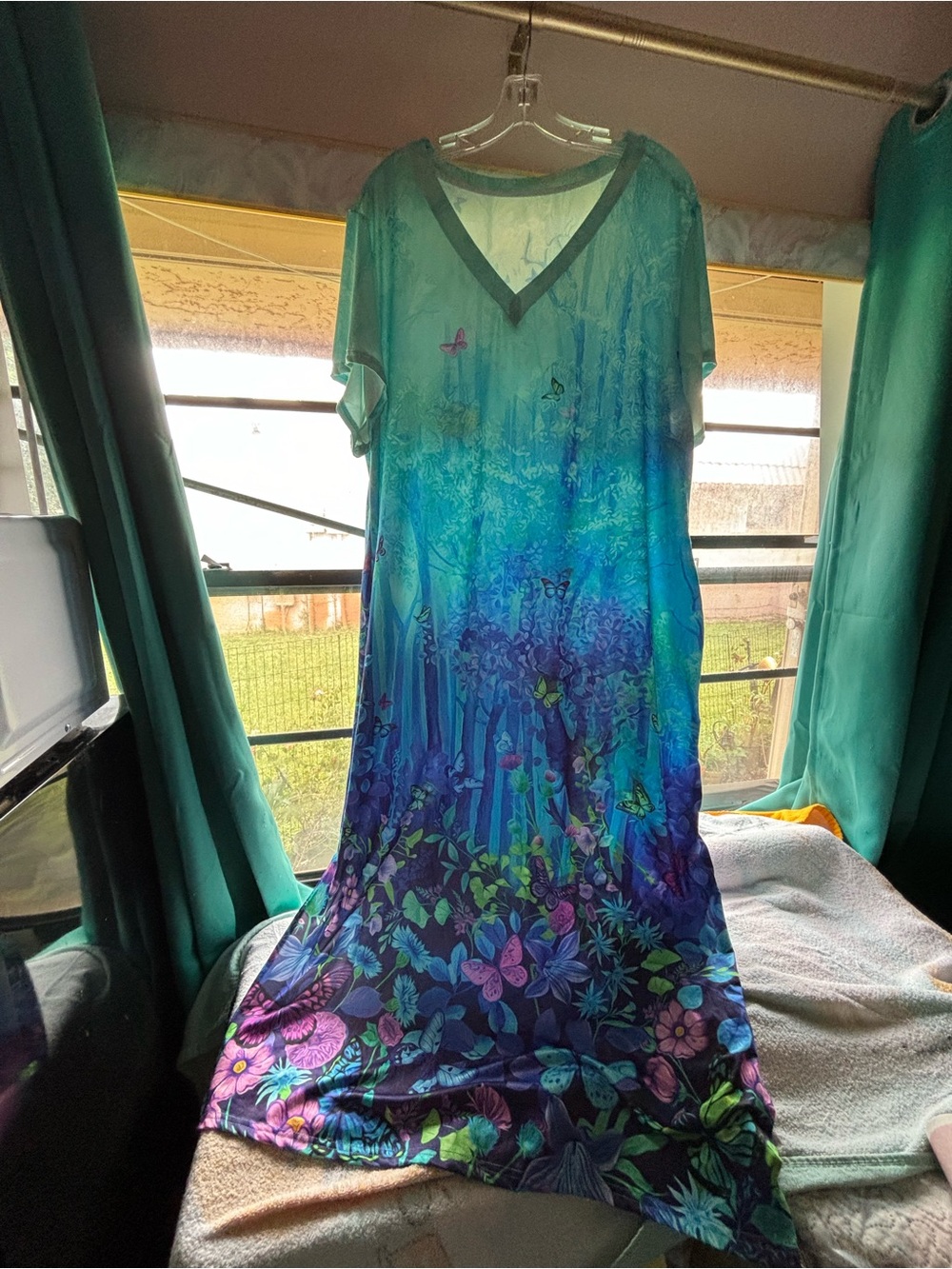 Whimsical Garden-esque Maxi Dress